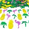 Summer Confetti Palm Tree Coconut Tree Flamingo Pineapple fruit Sequins Party Table decoration for Tropical Luau Hawaiian Jungle Beach Wedding Theme Island Party(1.5Ounce,1100Pieces)